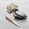 Point Virgule Østerskniv m. skærm L 7,3 cm - Rustfrit stål/plastik/træ - Natur
