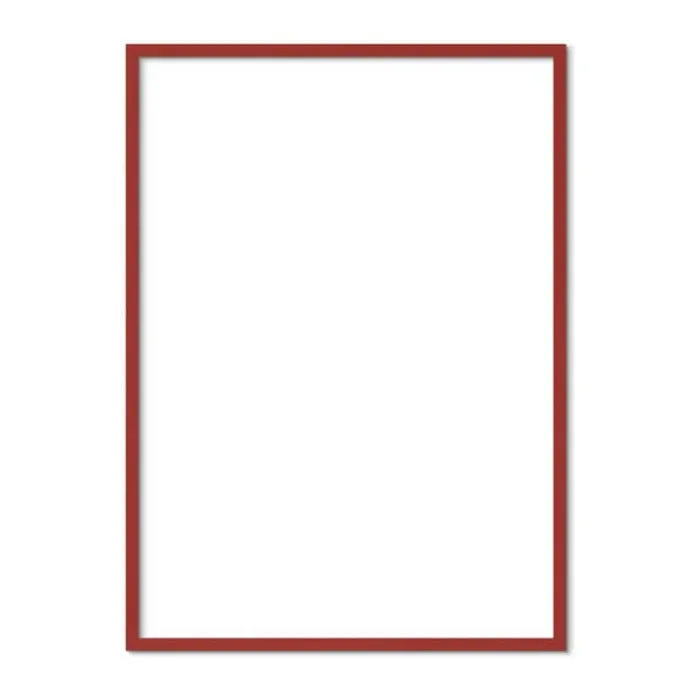 Poster&Frame Billedramme B 50 x L 70 cm - Træ/glas - Rød