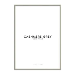 Poster&Frame Billedramme B 70 x L 100 cm - Træ - Cashmere grå