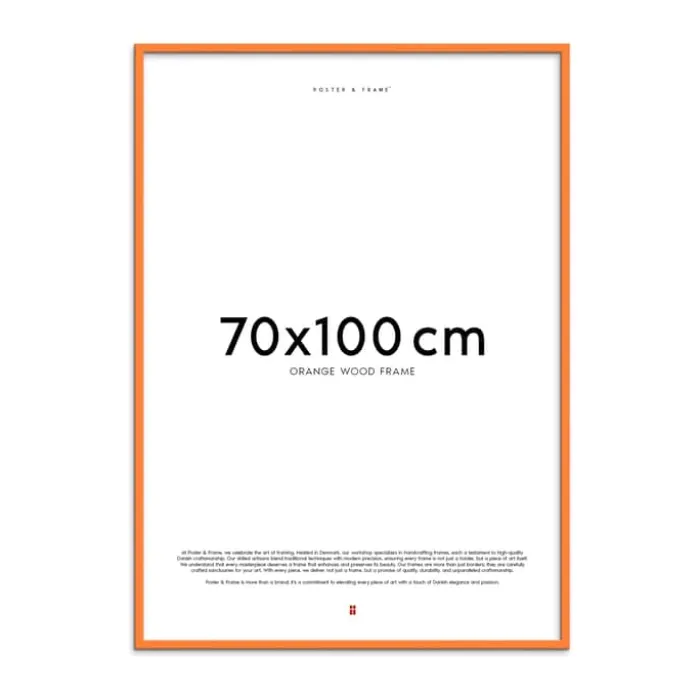 Poster&Frame Billedramme B 70 x L 100 cm - Akryl/glas- Orange