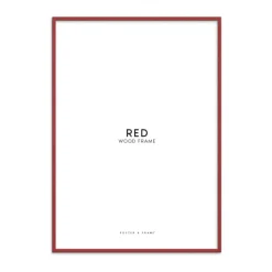 Poster&Frame Billedramme B 70 x L 100 cm - Træ - Rød