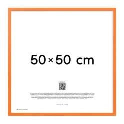 Poster&Frame Billedramme B 50 x L 50 cm - Træ/glas - Orange