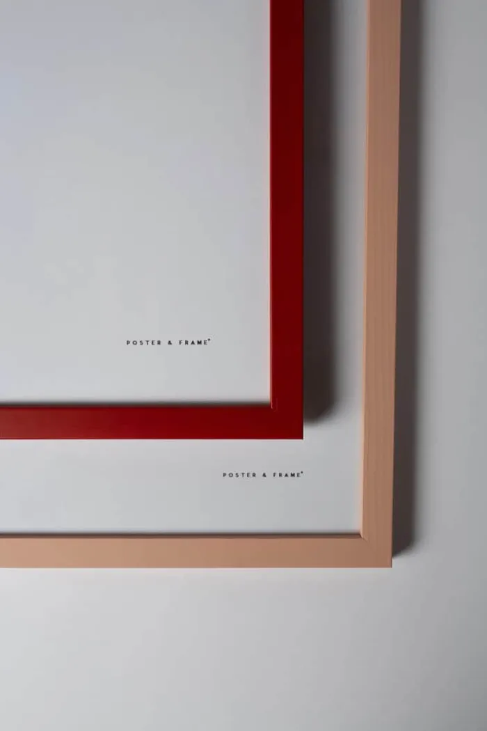 Poster&Frame Billedramme B 21 x L 29,7 cm - Træ/glas - Rød