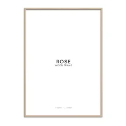 Poster&Frame Billedramme B 50 x L 50 cm - Træ - Rose