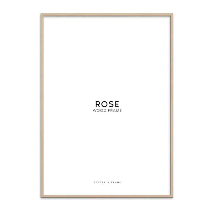 Poster&Frame Billedramme B 50 x L 50 cm - Træ - Rose