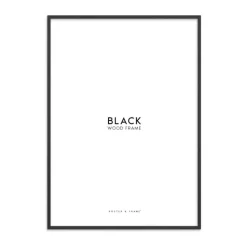 Poster&Frame Billedramme B 50 x L 50 cm - Træ - Sort