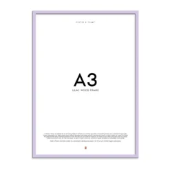 Poster&Frame Billedramme B 29,7 x L 42 cm - Træ/glas - Lilla