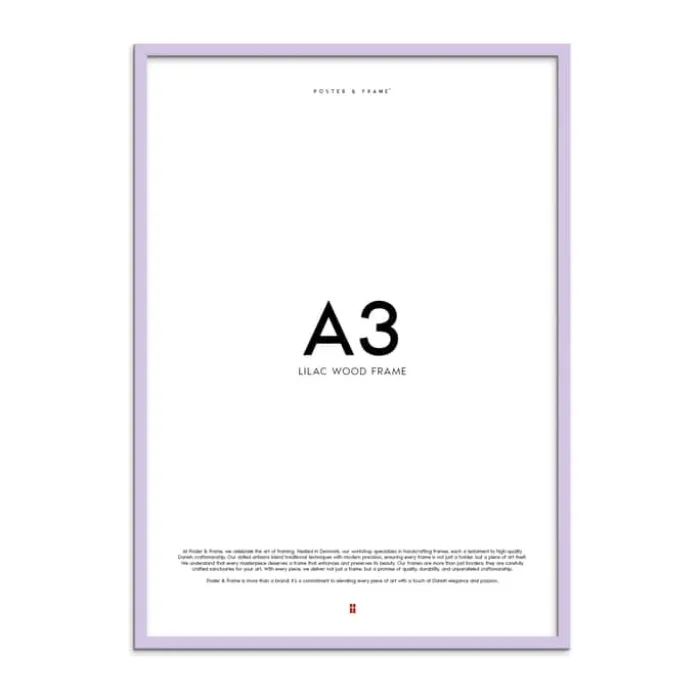 Poster&Frame Billedramme B 29,7 x L 42 cm - Træ/glas - Lilla