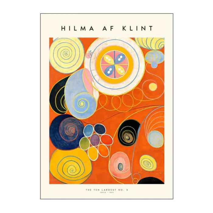 Poster&Frame Hilma af Klint Plakat - The ten largest no. 03 B 70 x L 100 cm - Papir - Multifarvet