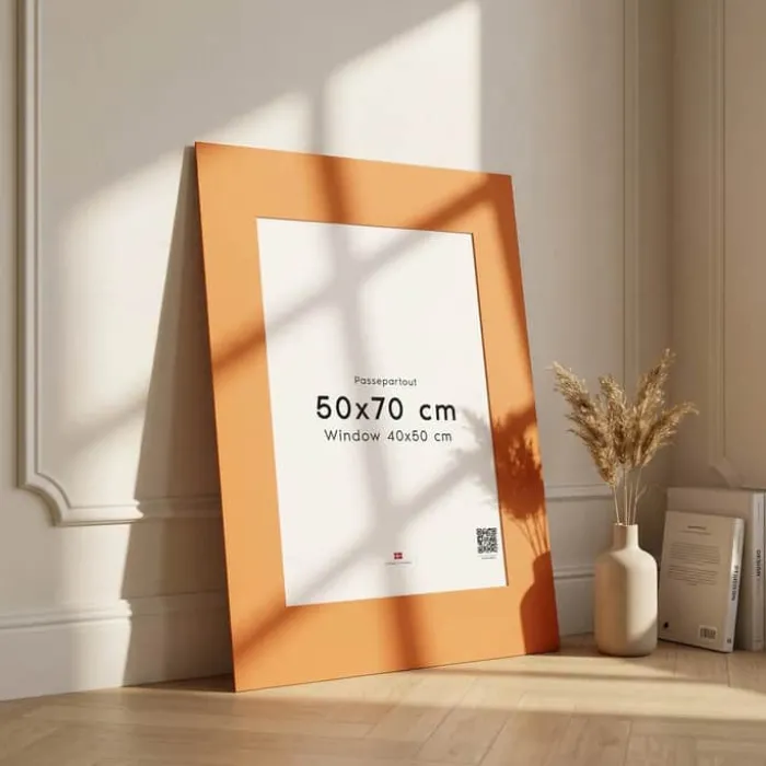 Poster&Frame Passepartout B 50 x L 70 cm - Papir - Orange
