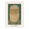 Poster&Frame Paul Klee Plakat - Mask of fear B 30 x L 40 cm - Papir - Grøn/beige