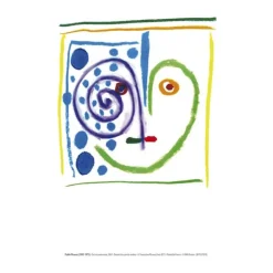 Poster&Frame Picasso plakat - Ceci est mon coeur B 30 x L 40 cm - Papir