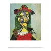 Poster&Frame Picasso plakat - Woman in hat and fur B 30 x L 40 cm - Papir