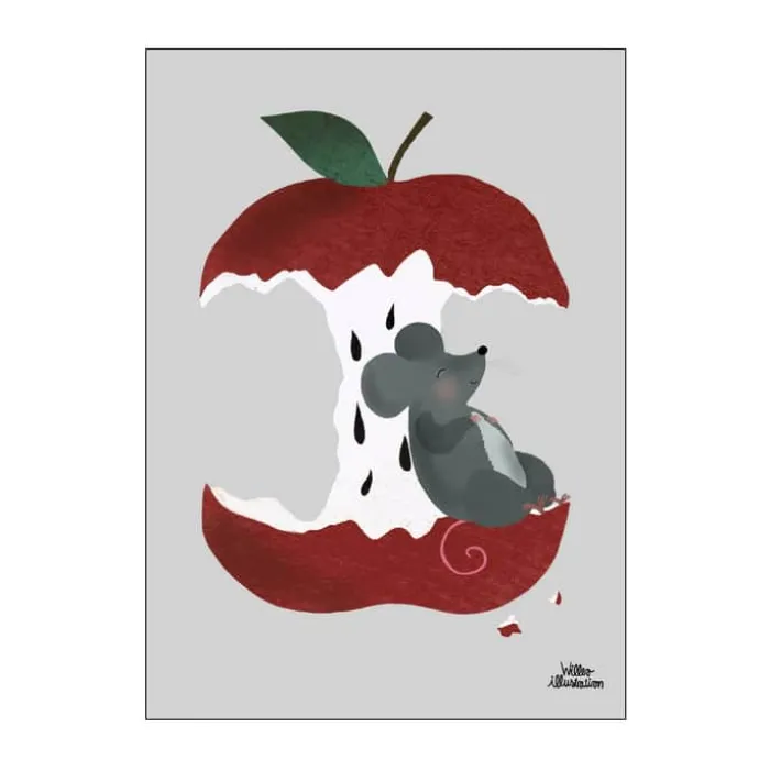 Poster&Frame Plakat - An Apple A Day B 29,7 x L 42 cm - Papir - Multifarvet