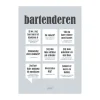 Poster&Frame Plakat - Bartenderen B 30 x L 40 cm - Papir