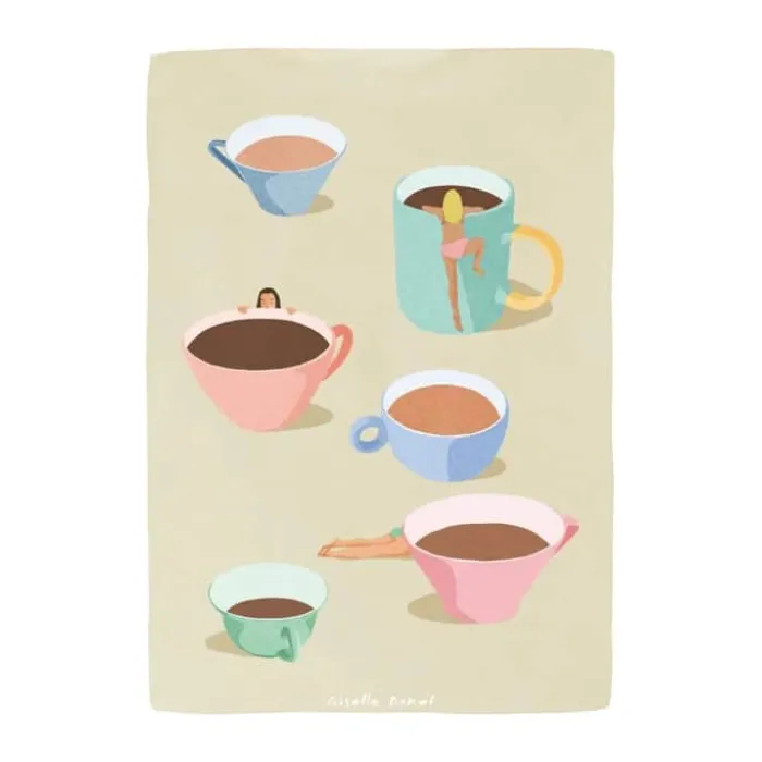 Poster&Frame Plakat - Coffee ladies B 21 x L 29,7 cm - Papir