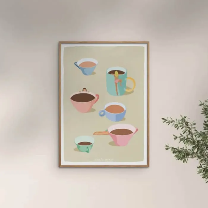 Poster&Frame Plakat - Coffee ladies B 21 x L 29,7 cm - Papir