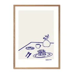 Poster&Frame Plakat - Coffee & Pancakes B 30 x L 40 cm - Papir - Beige