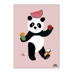 Poster&Frame Plakat - Finding Fruits B 29,7 x L 42 cm - Papir - Rosa