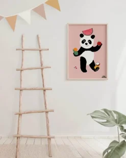 Poster&Frame Plakat - Finding Fruits B 50 x L 70 cm - Papir - Rosa