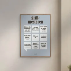 Poster&Frame Plakat - Grillmesteren B 21 x L 29,7 cm - Papir