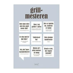 Poster&Frame Plakat - Grillmesteren B 21 x L 29,7 cm - Papir