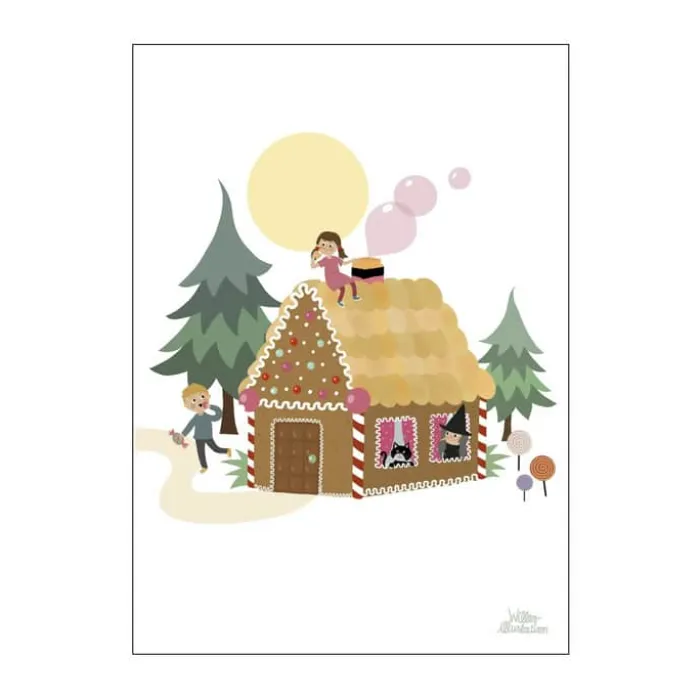 Poster&Frame Plakat - Hans og Grete B 50 x L 70 cm - Papir - Multifarvet