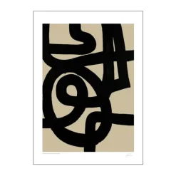 Poster&Frame Plakat - Intuition Collection 06 B 29,7 x L 42 cm - Papir - Sort