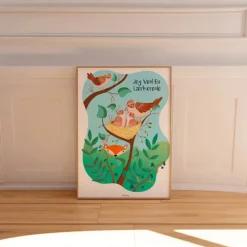 Poster&Frame Plakat - Jeg ved en lærkerede B 50 x L 70 cm - Papir - Multifarvet