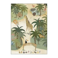Poster&Frame Plakat - Jungle B 29,7 x L 42 cm - Papir - Multifarvet
