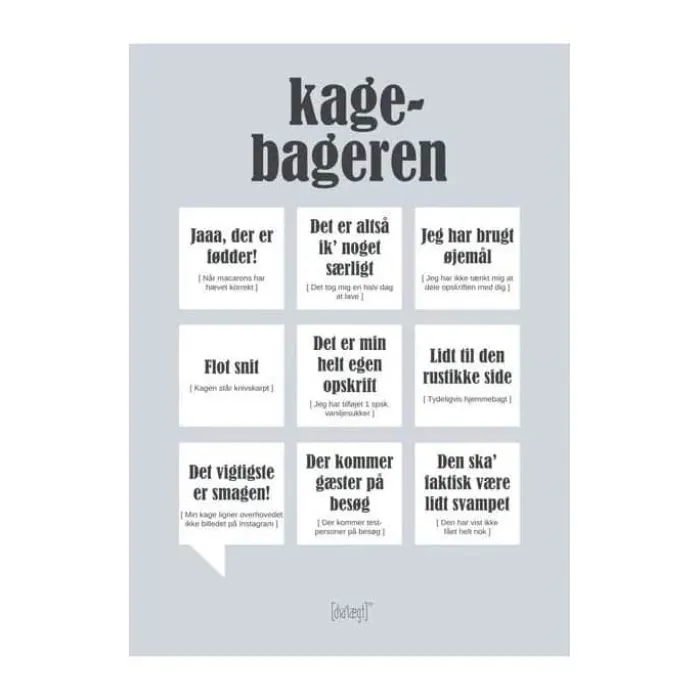 Poster&Frame Plakat - Kagebageren B 30 x L 40 cm - Papir
