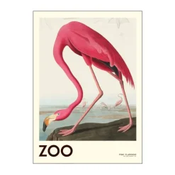 Poster&Frame Plakat - Pink Flamingo edt. 002 B 70 x L 100 cm - Papir - Pink