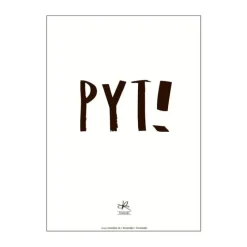Poster&Frame Plakat - Pyt B 15 x L 21 cm - Papir - Hvid