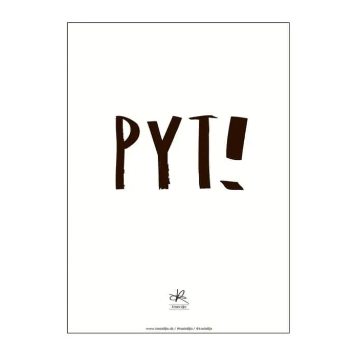 Poster&Frame Plakat - Pyt B 15 x L 21 cm - Papir - Hvid