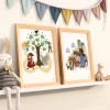 Poster&Frame Plakat - Rødhætte og ulven B 50 x L 70 cm - Papir - Multifarvet