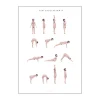 Poster&Frame plakat - Sun salutation a man B 50 x L 70 cm - Papir