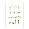 Poster&Frame plakat - Sun salutation a woman B 50 x L 70 cm - Papir