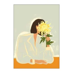 Poster&Frame Plakat - The Crysanthemum B 50 x L 70 cm - Papir - Multifarvet