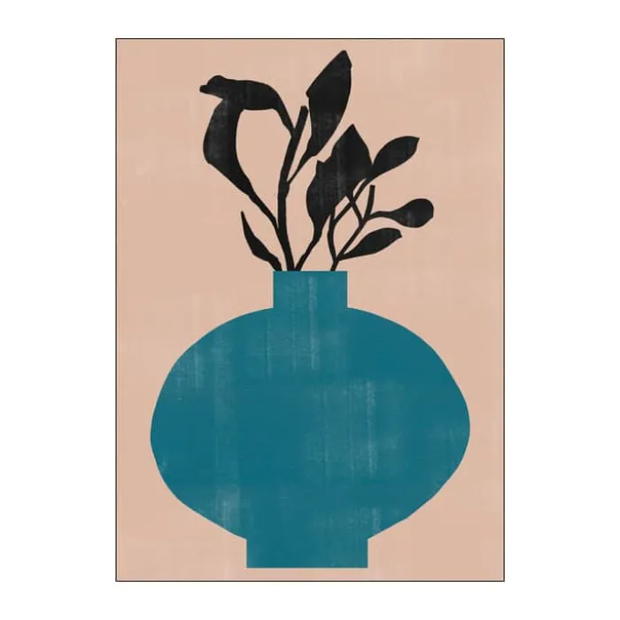 Poster&Frame Plakat - Vase No. 8 B 30 x L 40 cm- Papir - Multifarvet