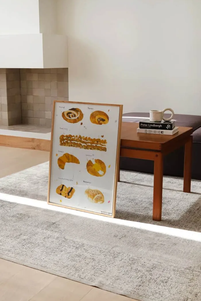 Poster&Frame Plakat - Wienerbrød B 50 x L 70 cm- Papir - Multifarvet