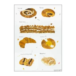 Poster&Frame Plakat - Wienerbrød B 50 x L 70 cm- Papir - Multifarvet