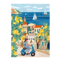 Poster&Frame Plakat - Woman on the coast B 50 x L 70 cm - Papir