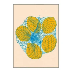 Poster&Frame Rosi Feist Plakat - Five lemons in a net bag B 50 x L 70 cm - Papir - Multifarvet