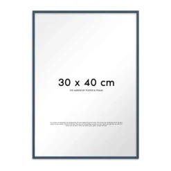 Poster&Frame Spejl H 40 x B 30 cm - Træ/glas - Indian Teal