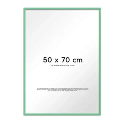 Poster&Frame Spejl H 70 x B 50 cm - Træ/glas - Mint