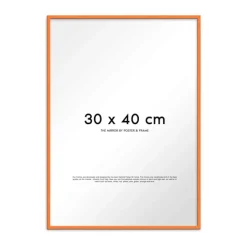 Poster&Frame Spejl H 40 x B 30 cm - Træ/glas - Orange
