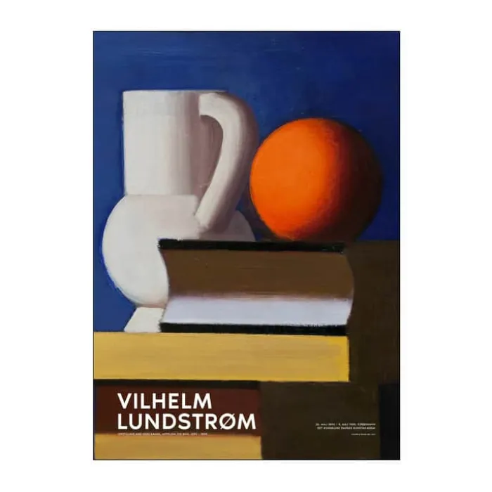 Poster&Frame Vilhelm Lundstrøm Plakat - Opstilling med hvid kande B 70 x L 100 cm - Papir - Multifarvet