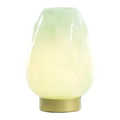 Present Time Ginny LED Bordlampe Ø 13 x H 19,5 cm - Glas - Mint