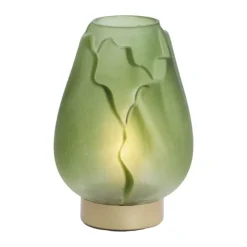 Present Time Ginny LED Bordlampe Ø 13 x H 19,5 cm - Glas - Grøn