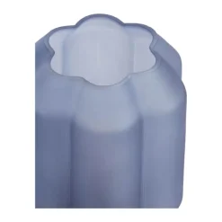 Present Time Yvias LED Bordampe Ø 15 x H 27 cm - Glas - Blue